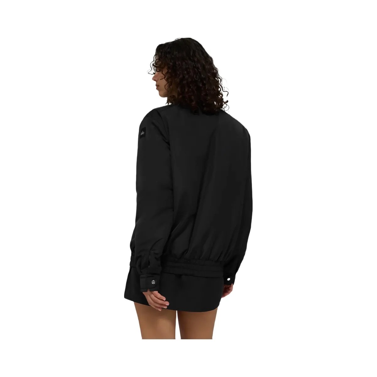Alo Women's Work It Bomber - Black - HypeFly India View 3