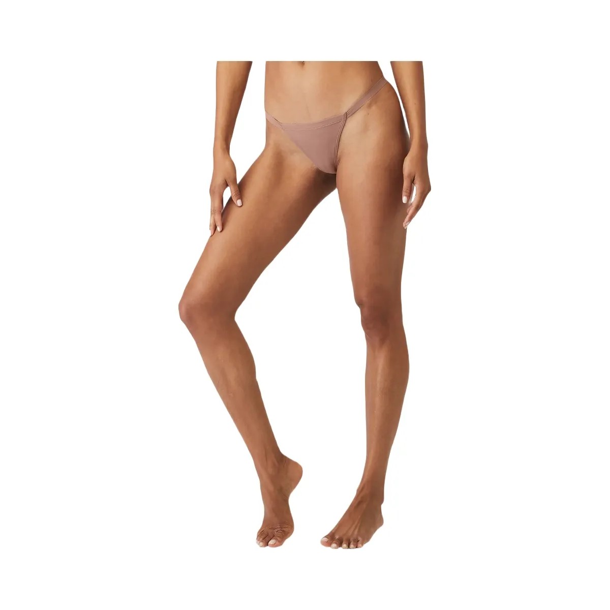 Alo Women's Airbrush Invisible String Thong - Smoky Quartz - HypeFly India View 4