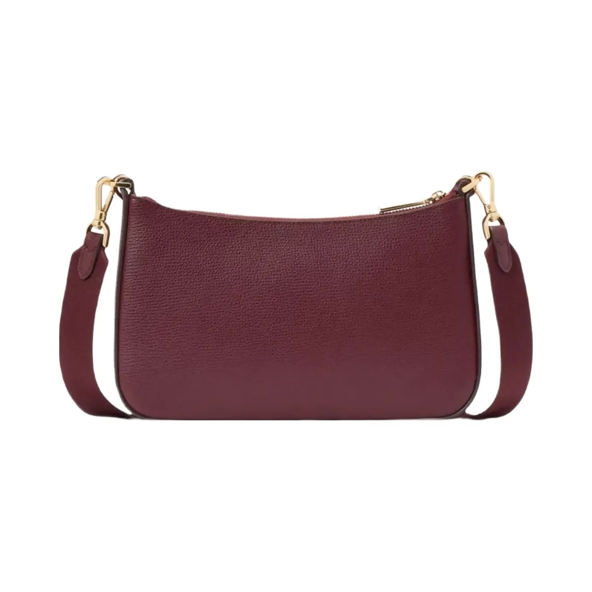 Kate Spade Duet Spade Flower Embroidered Small Crossbody Dark Merlot - HypeFly India View 5