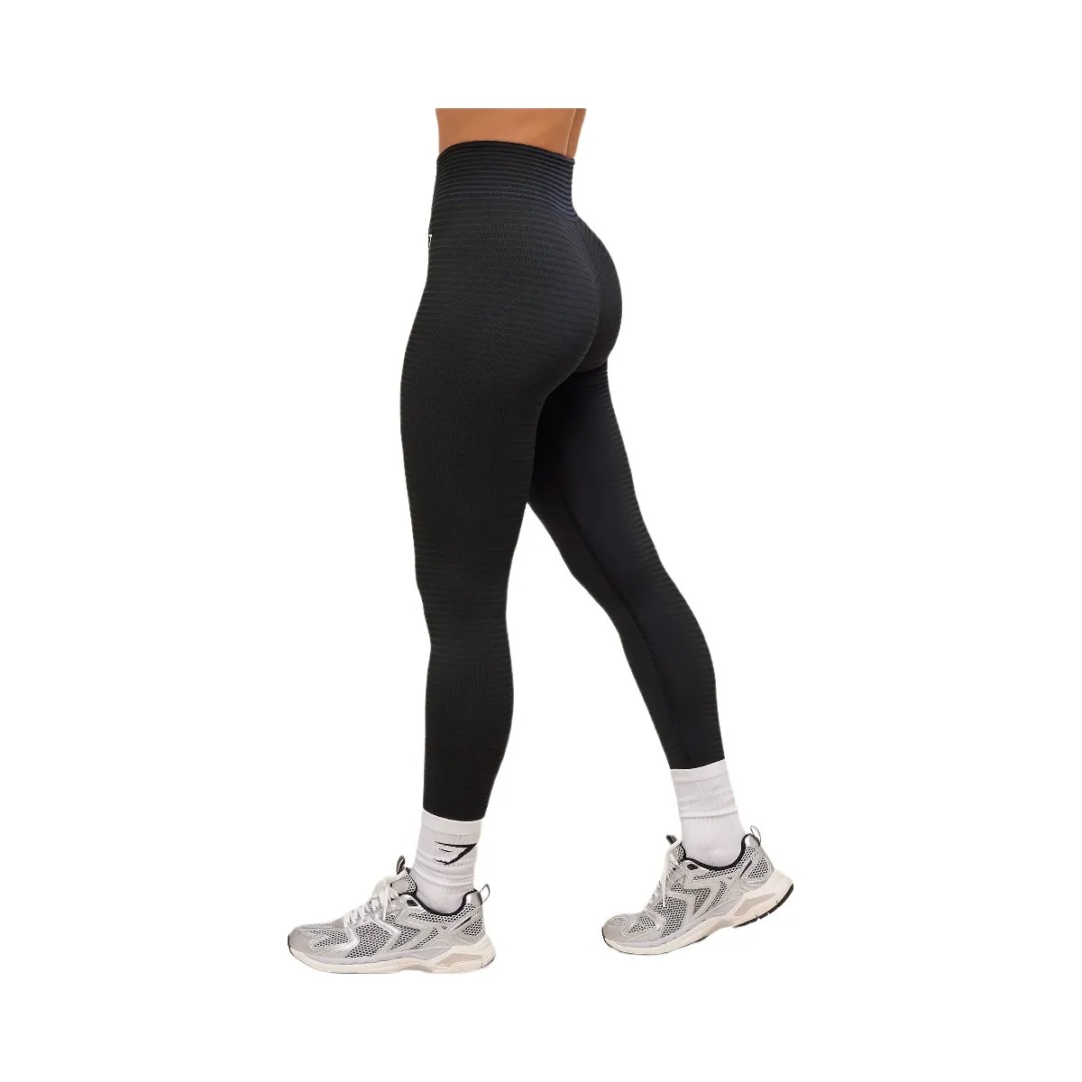 Gymshark Sport Seamless Leggings - Heavy Blue/Black - HypeFly India View 3