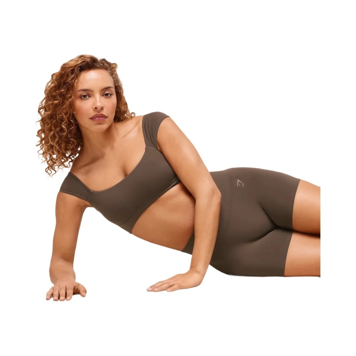 Gymshark Soft Sculpt Shorts - Walnut Brown - HypeFly India View 6