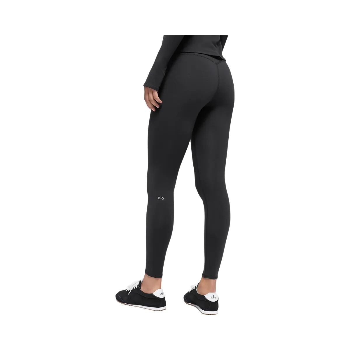 Alo Women's Airbrush Winter Warm High-Waist Nocturne Legging - Black - HypeFly India View 3