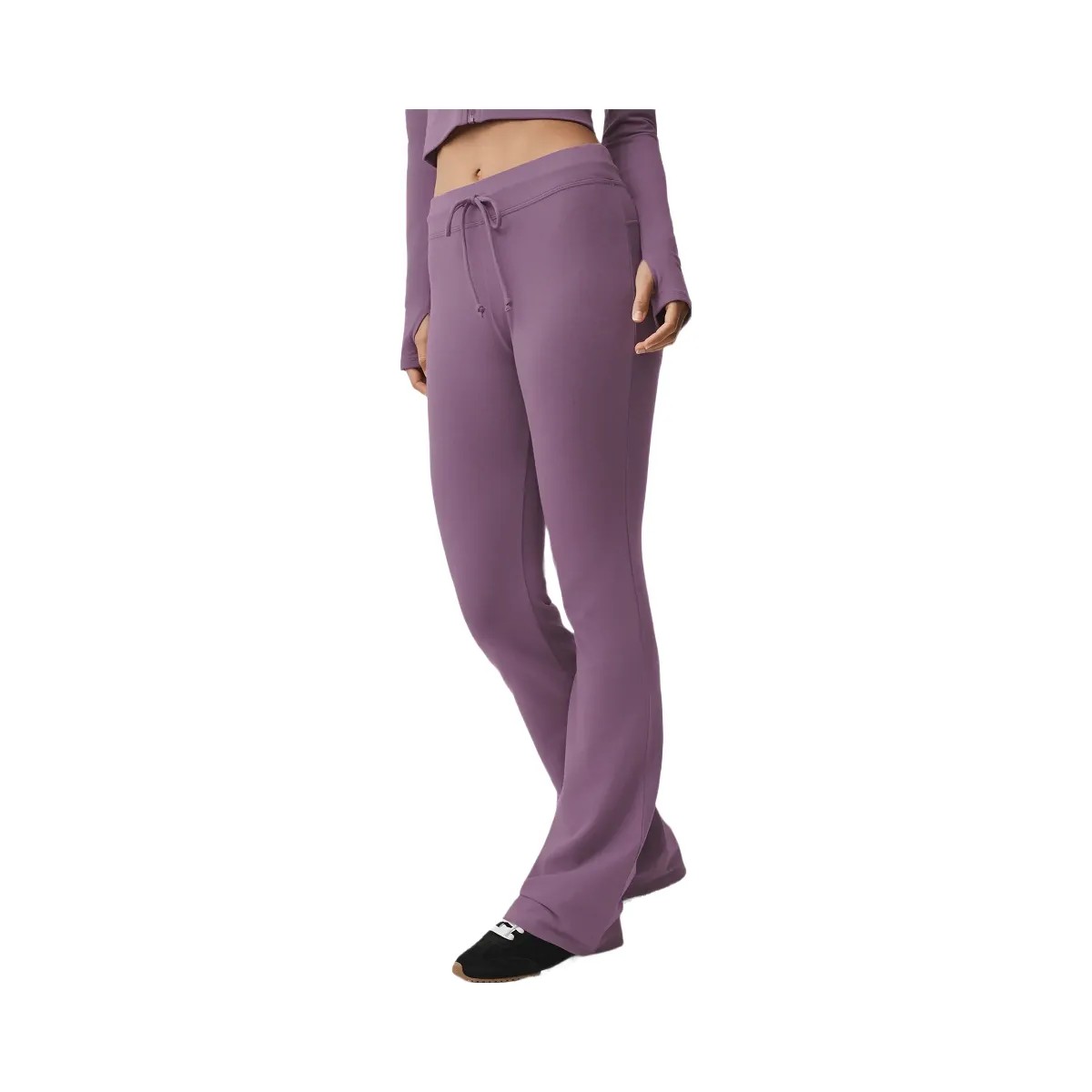 Alo Women's Sway Bootcut Sweatpant - Plum Kiss - HypeFly India View 3