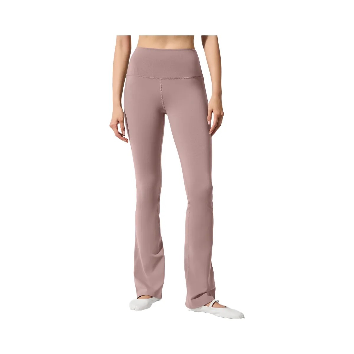 Alo Women's Airbrush High-Waist Bootcut Legging - Taupe - HypeFly India View 1