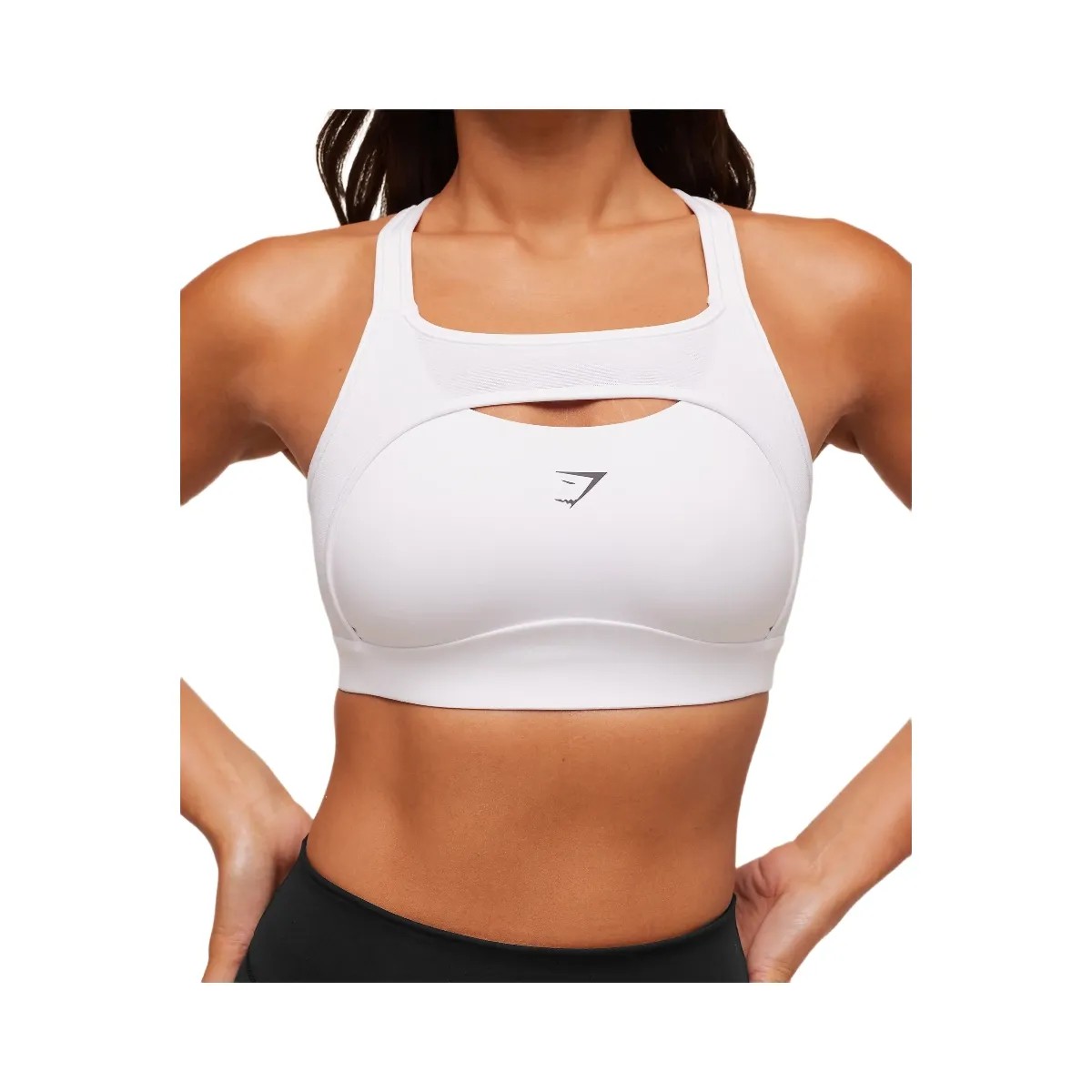 Gymshark Alpha High Support Sports Bra - White - HypeFly India View 5