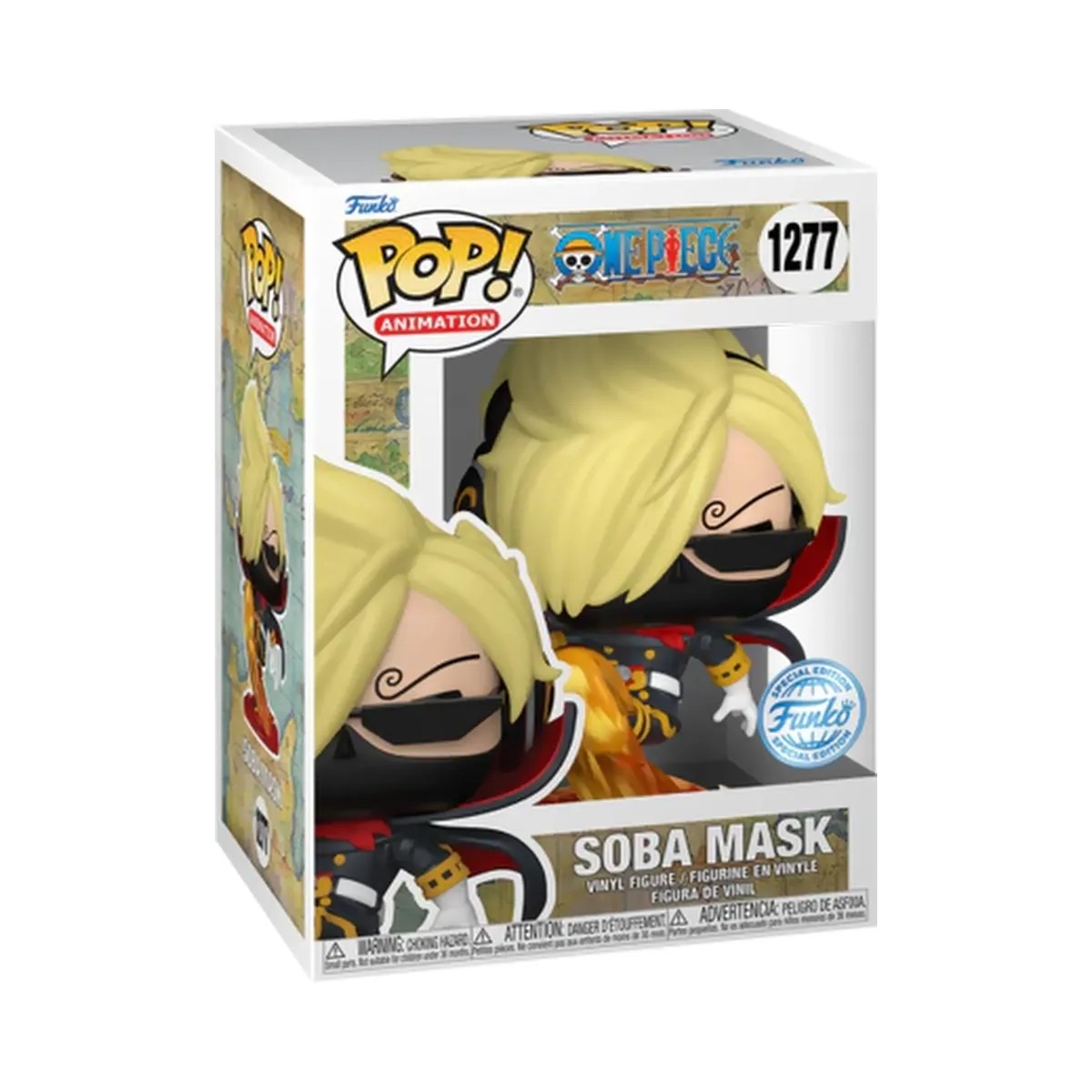 Funko Pop! ANIMATION: ONE PIECE SANJI with RED SUIT SOBA MASK #1277 - HypeFly India View 3