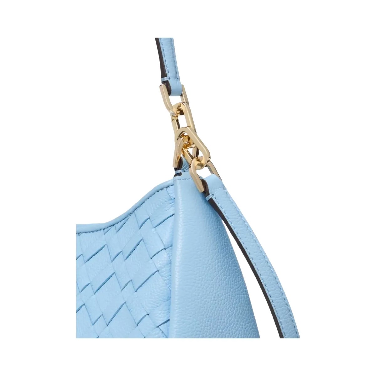 Kate Spade Kayla Woven Leather Small Convertible Shoulder Bag Montauk Blue - HypeFly India View 6