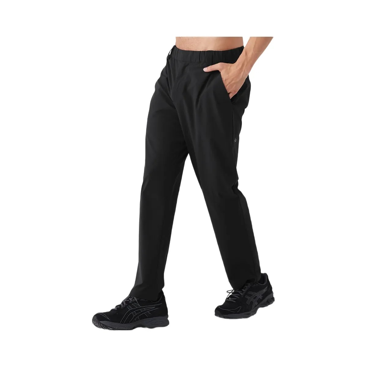 Alo Men's Co-Op Cropped Tech Trouser - Black - HypeFly India View 2