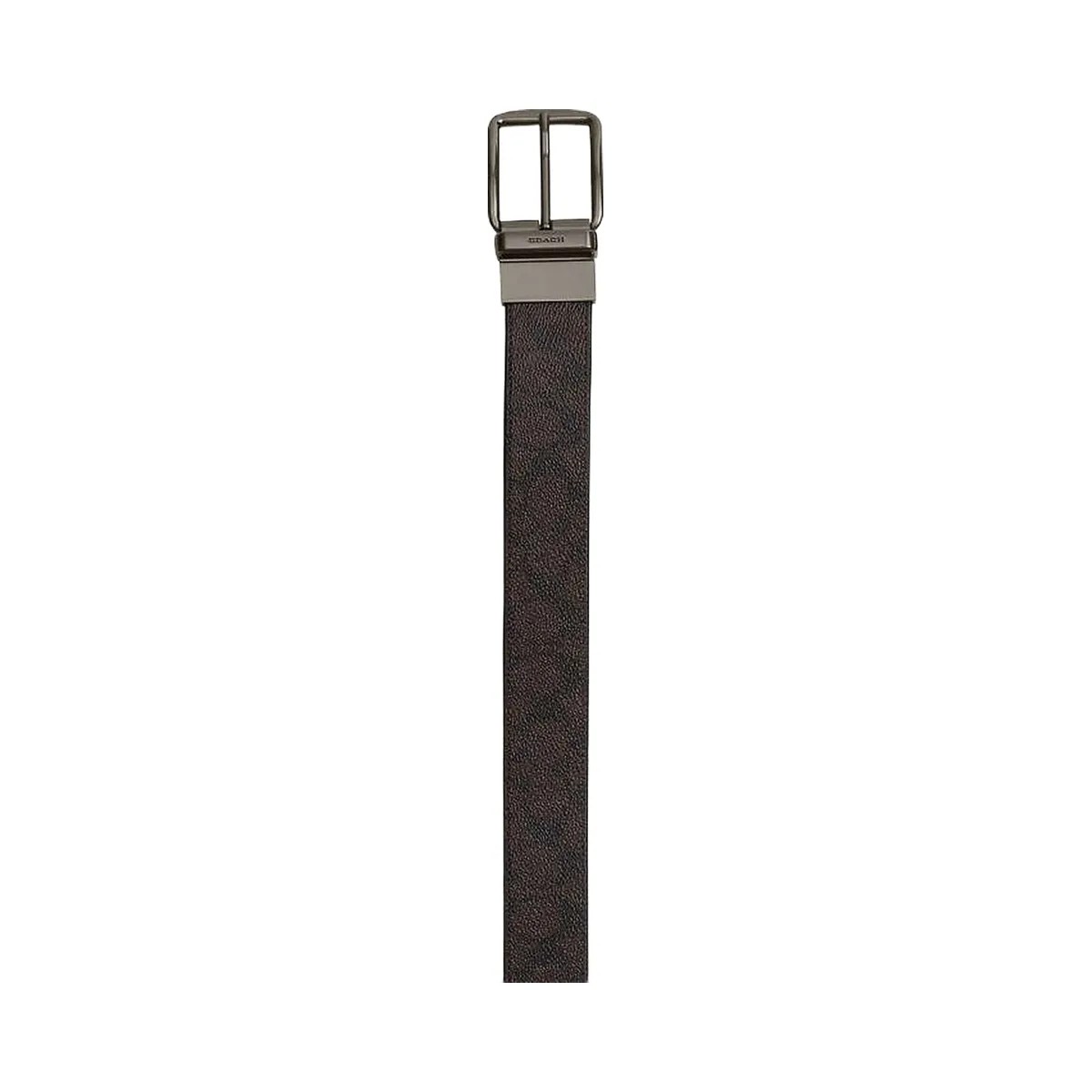 Coach Boxed Card Case And Belt Set In Signature Canvas Signature Canvas-Qb-Walnut-Black - HypeFly India View 2