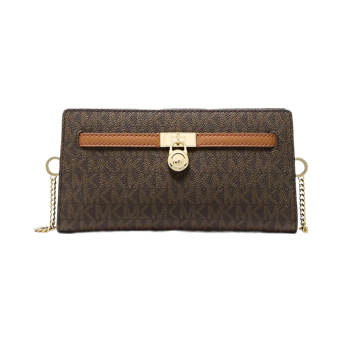 Michael Kors Hamilton Moderne Extra-Small Signature Logo Convertible Crossbody Bag Brn-Acorn - HypeFly India View 1