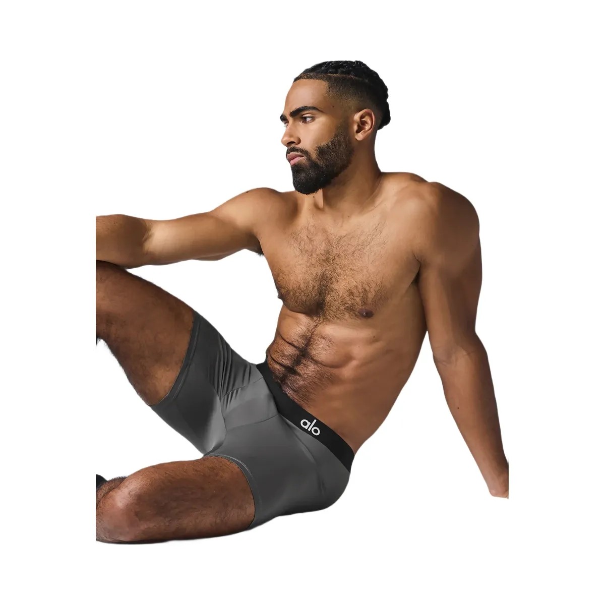 Alo Men's Hero Performance Boxer - Grey - HypeFly India View 2