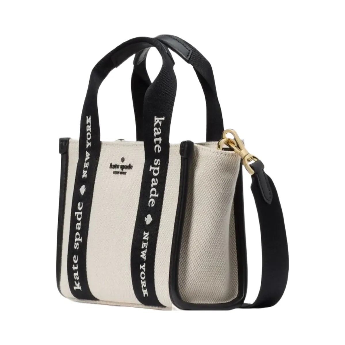 Kate Spade Kip Canvas Mini Tote Natural Multi - HypeFly India View 3