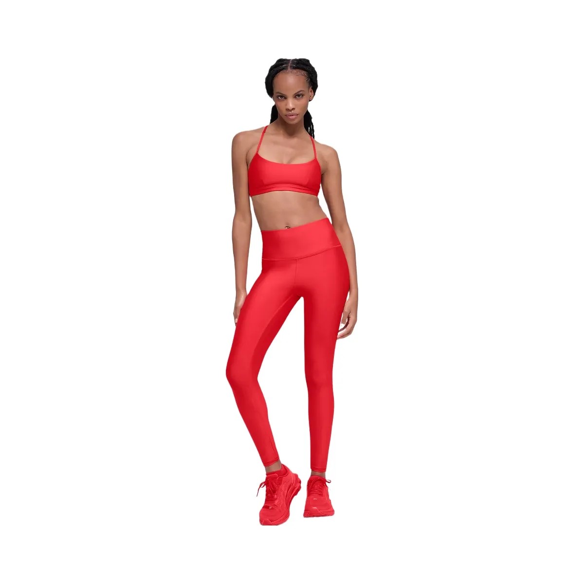Alo Women's Airlift Winter Warm High-Waist Legging - Bright Red - HypeFly India View 5