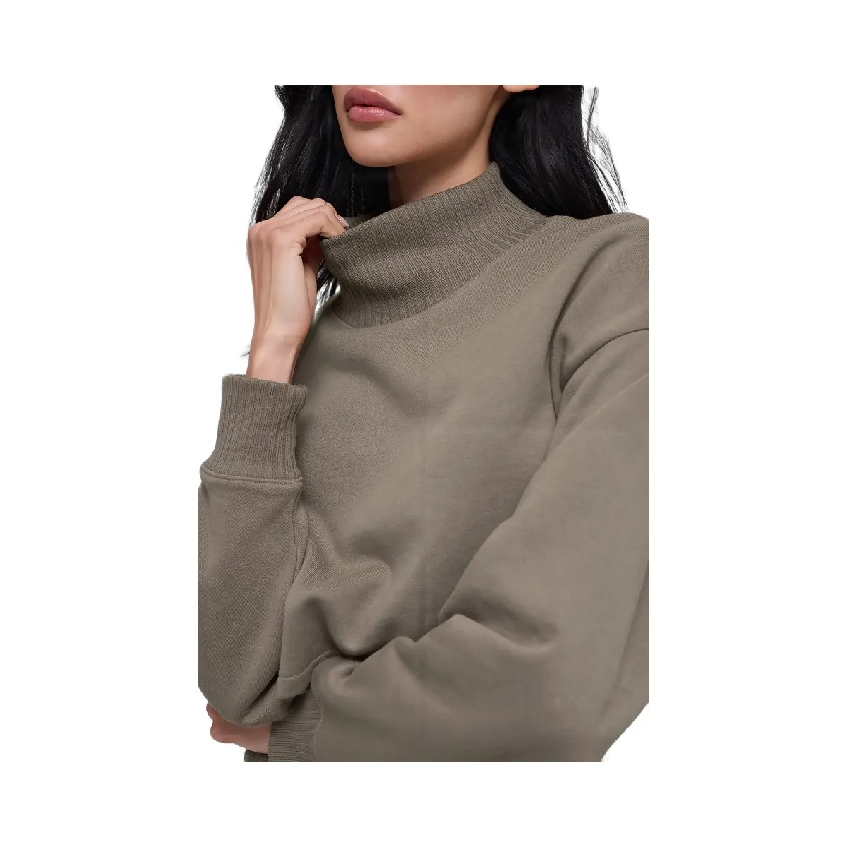 Alo Women's Cropped Serenity Coverup - Light Cocoa - HypeFly India View 3