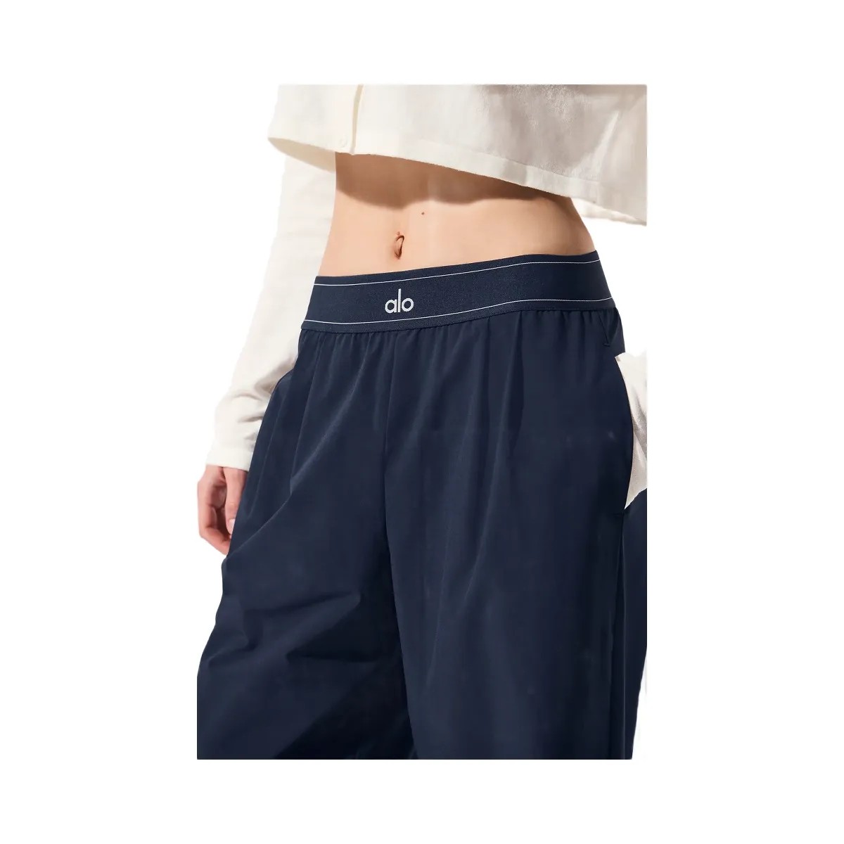 Alo Women's Suit Up Trouser (Regular) - Navy - HypeFly India View 2