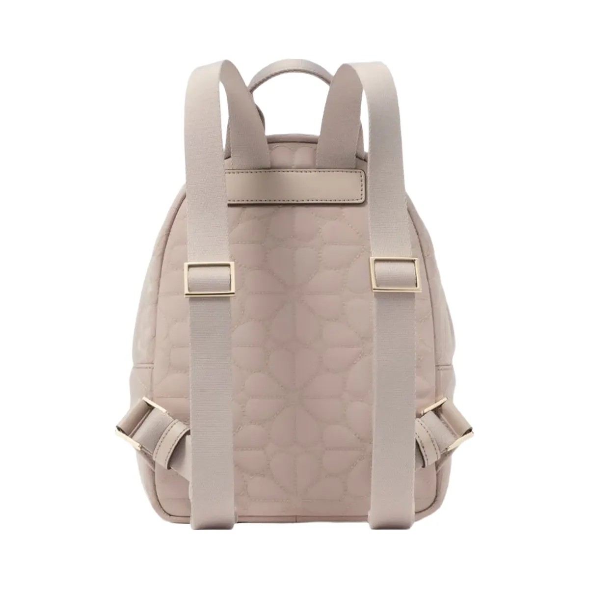 Kate Spade Flower Quilted Fabric Small Backpack Cozy Grey - HypeFly India View 4