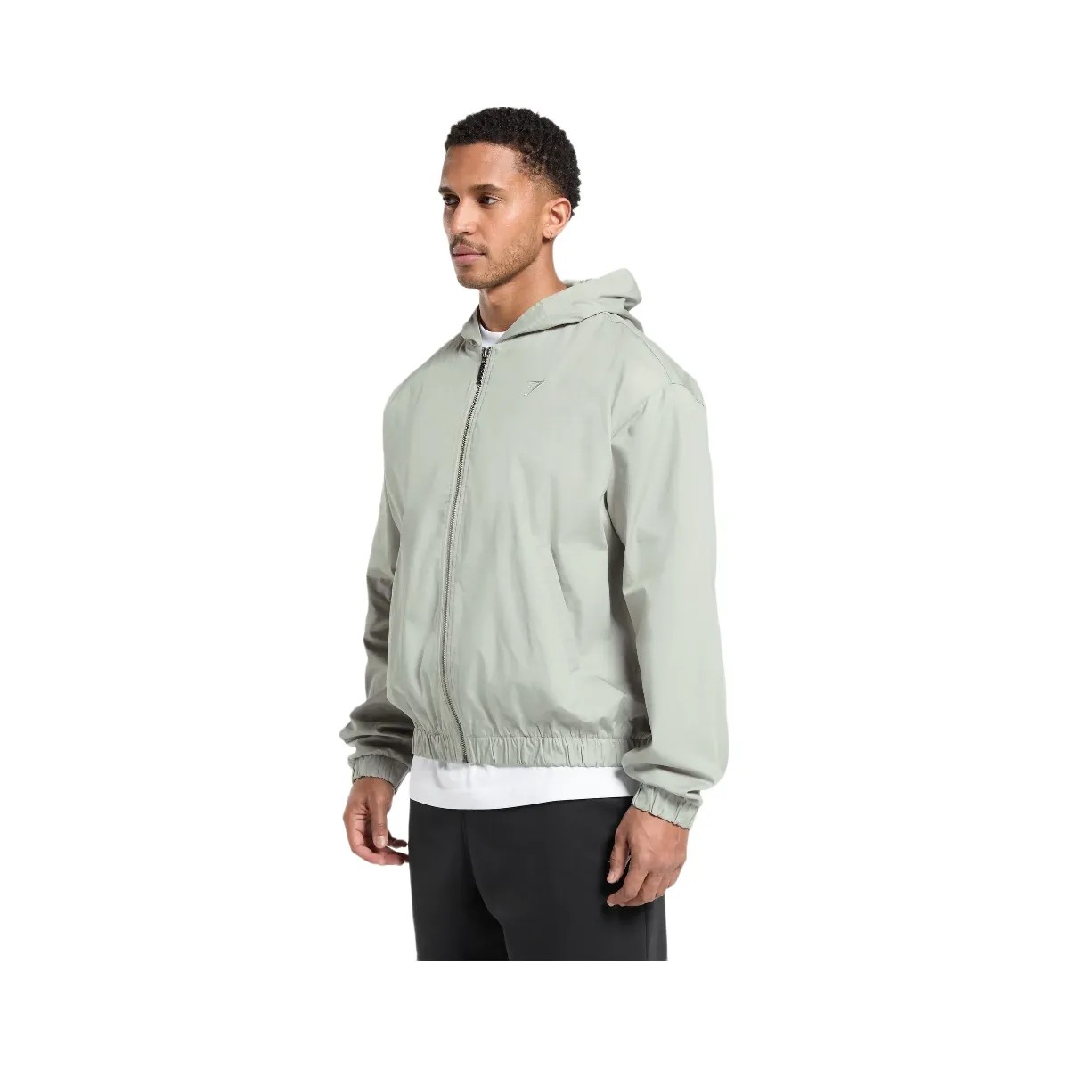 Gymshark Oversized Hooded Jacket - Stone Grey - HypeFly India View 3