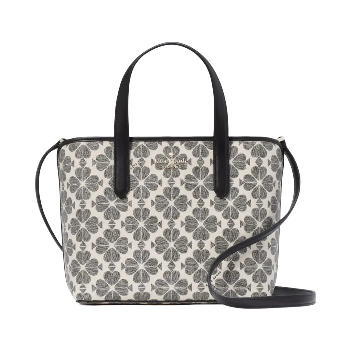 Kate Spade Flower Small Tote Black Multi - HypeFly India View 1