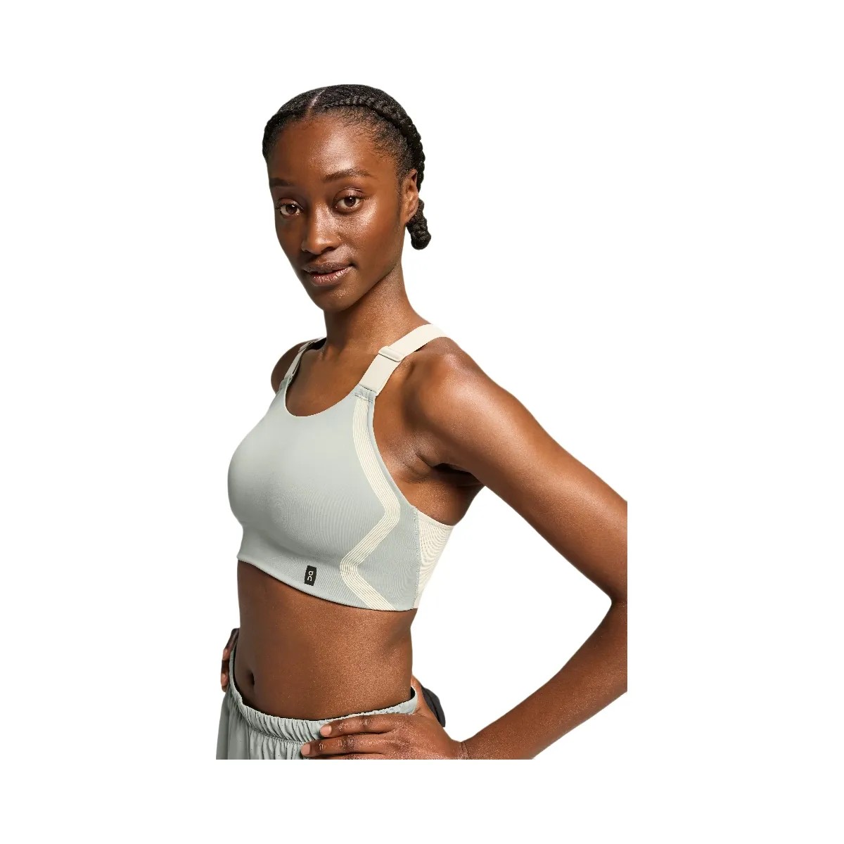 On Performance Flex Bra Cobble | Glacier - HypeFly India View 2