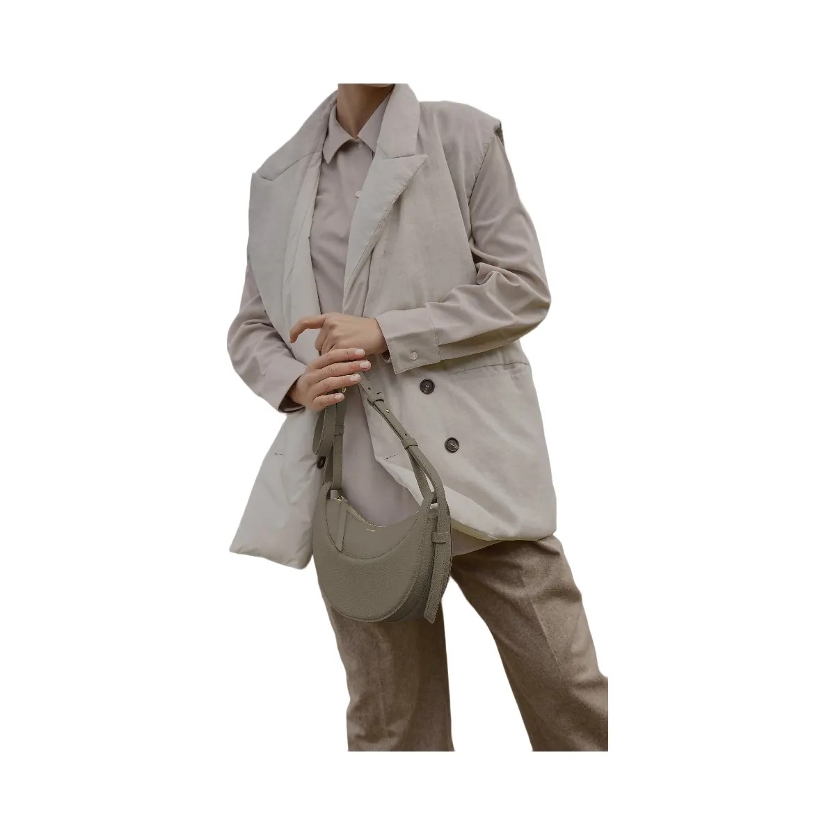 Polene Numero Dix Textured Olive - HypeFly India View 5