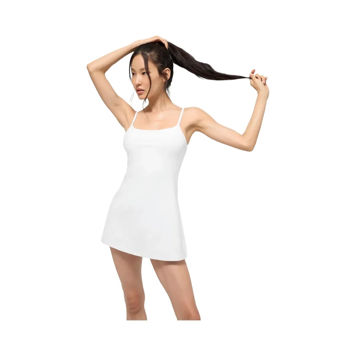 Alo Women's Alosoft Encore Tennis Dress - White - HypeFly India View 1