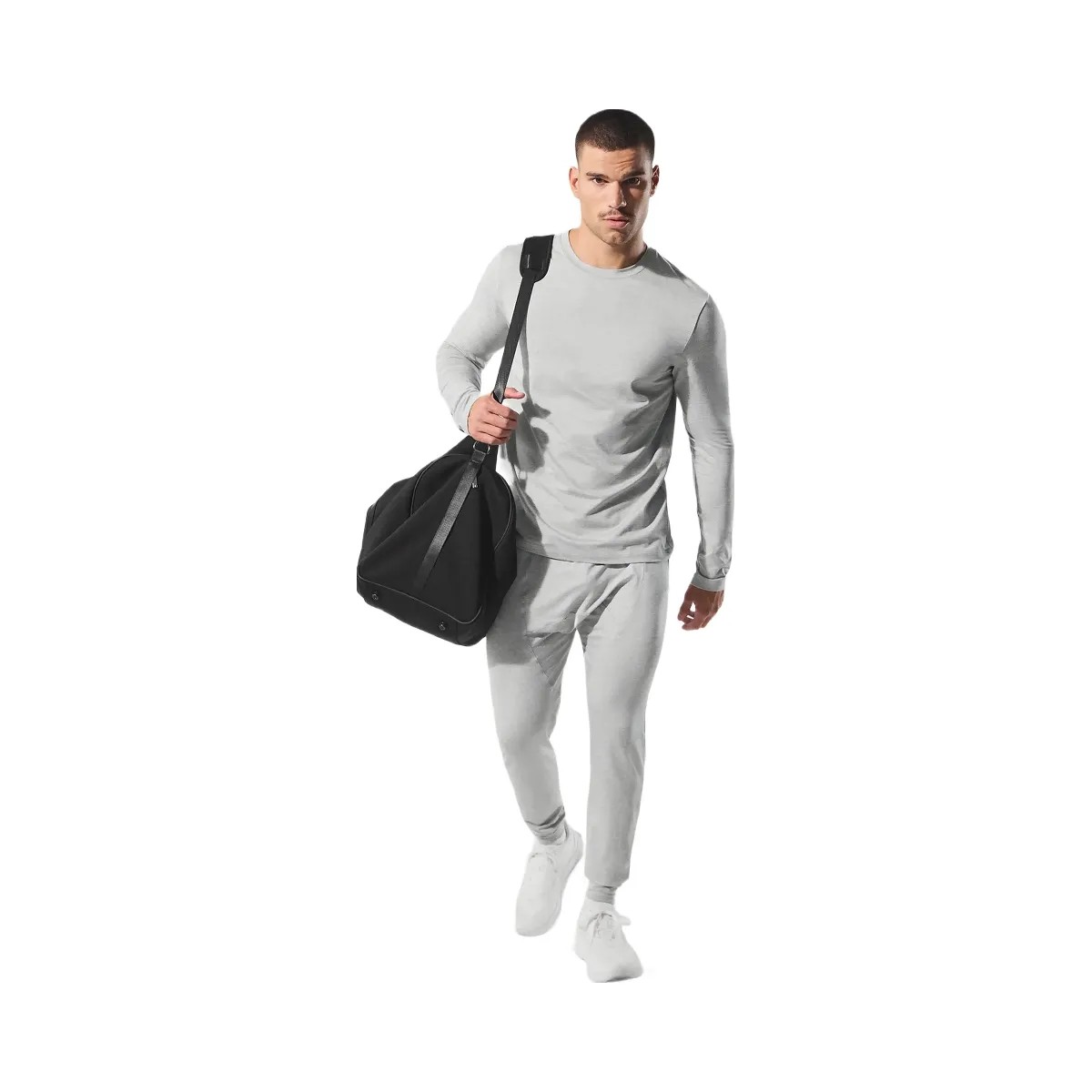 Alo Men's Conquer Revitalize Pant - Athletic Heather Grey - HypeFly India View 1