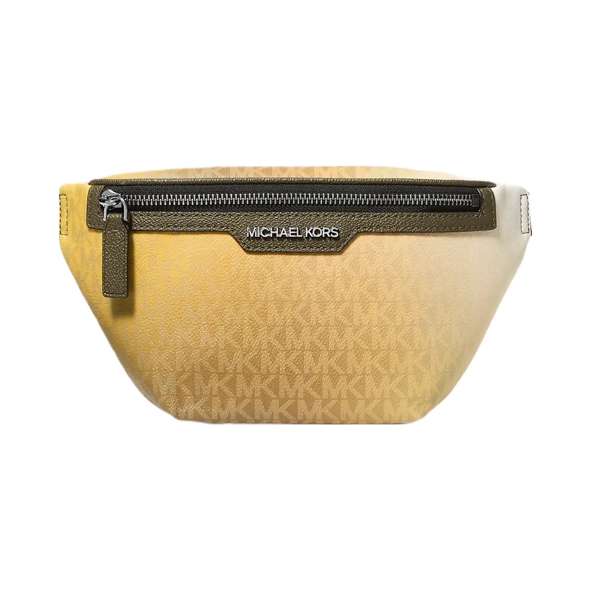 Michael Kors Cooper Ombre Signature Logo Sling Pack Olive Combo - HypeFly India View 1