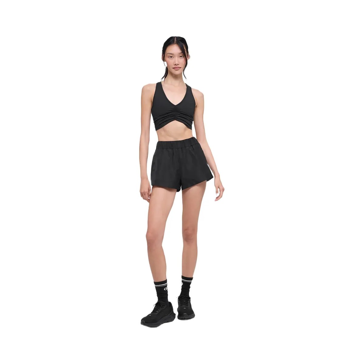 Alo Women's High-Waist Socialite Short - Black - HypeFly India View 4