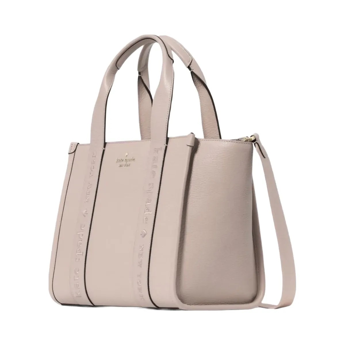 Kate Spade Kip Leather Small Tote Cozy Grey - HypeFly India View 2