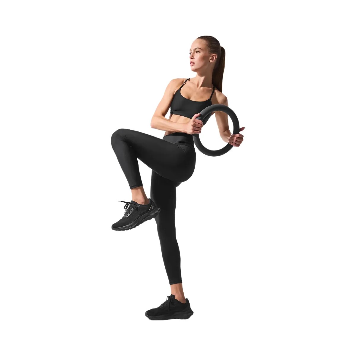 Alo Women's 7/8 High-Waist Airlift Legging - Black - HypeFly India View 6