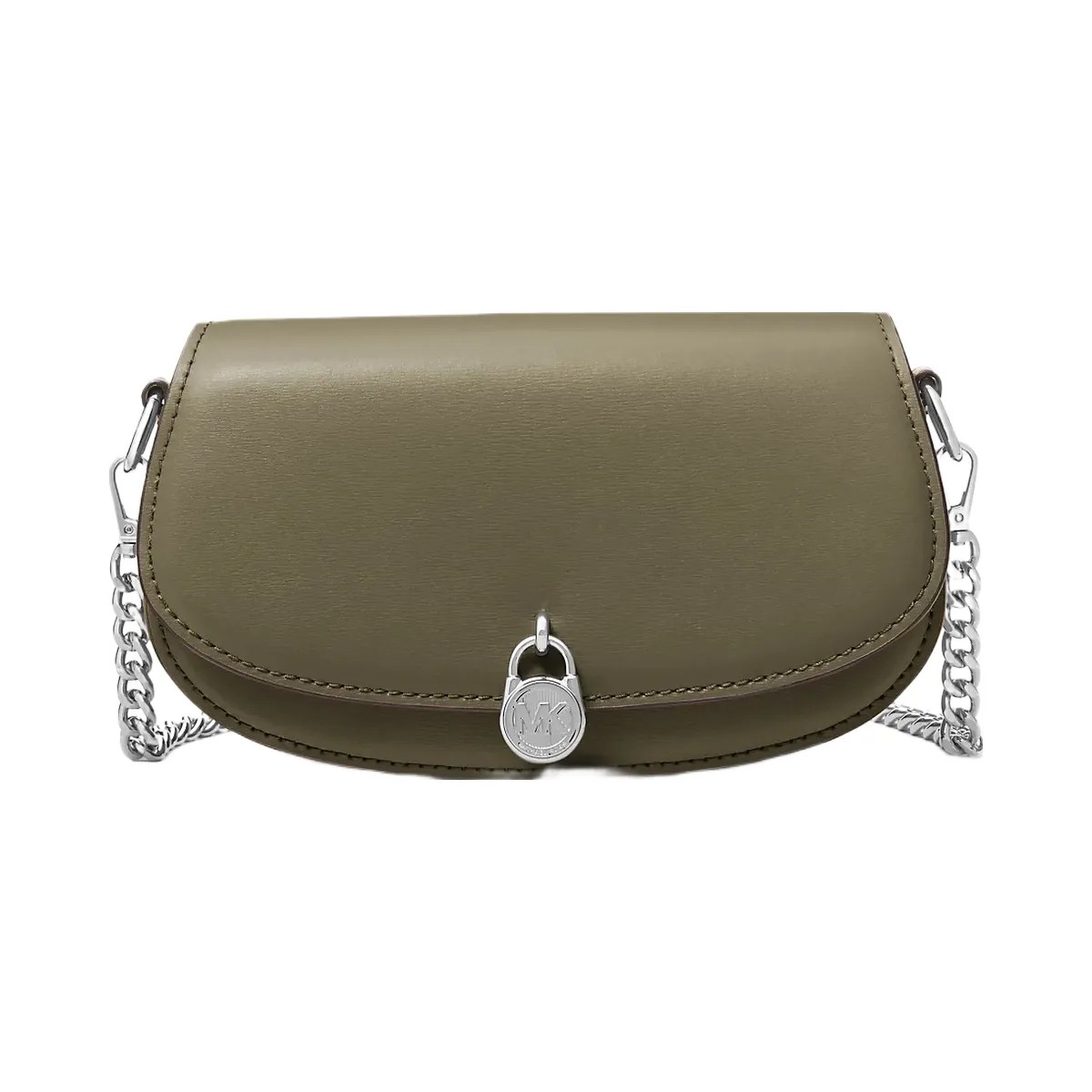 Michael Kors Mila Small Leather Convertible Crossbody Bag Olive - HypeFly India View 1