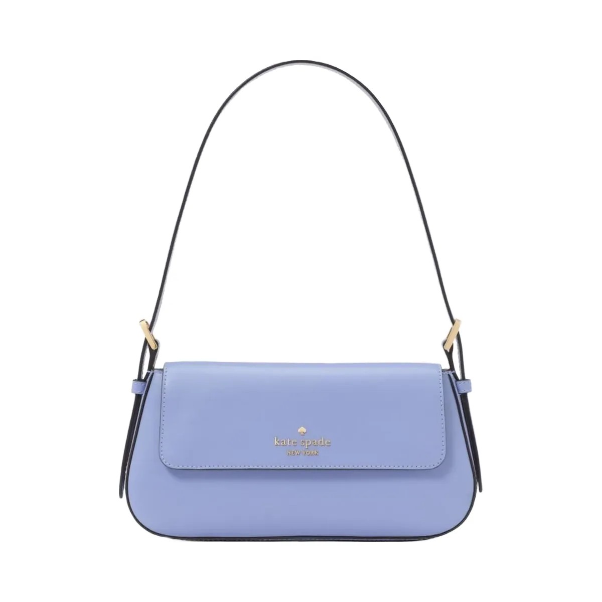 Kate Spade Madison Saffiano Leather Small Flap Shoulder Bag Frosted Blueberry - HypeFly India View 1