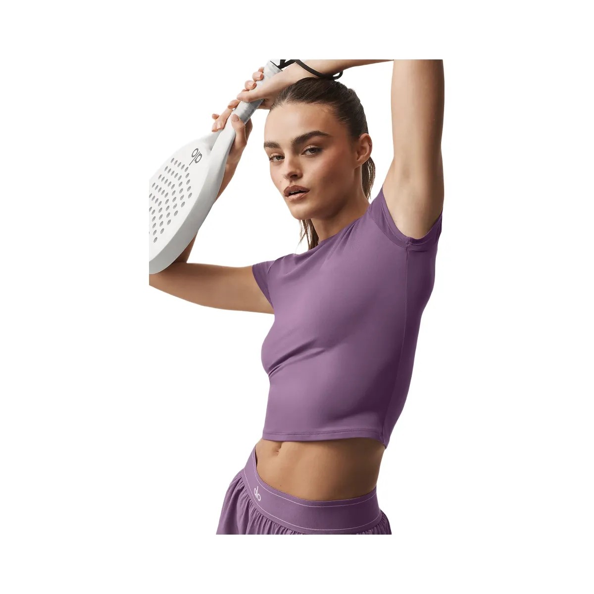 Alo Women's soft Back For More Tee - Plum Kiss - HypeFly India View 3