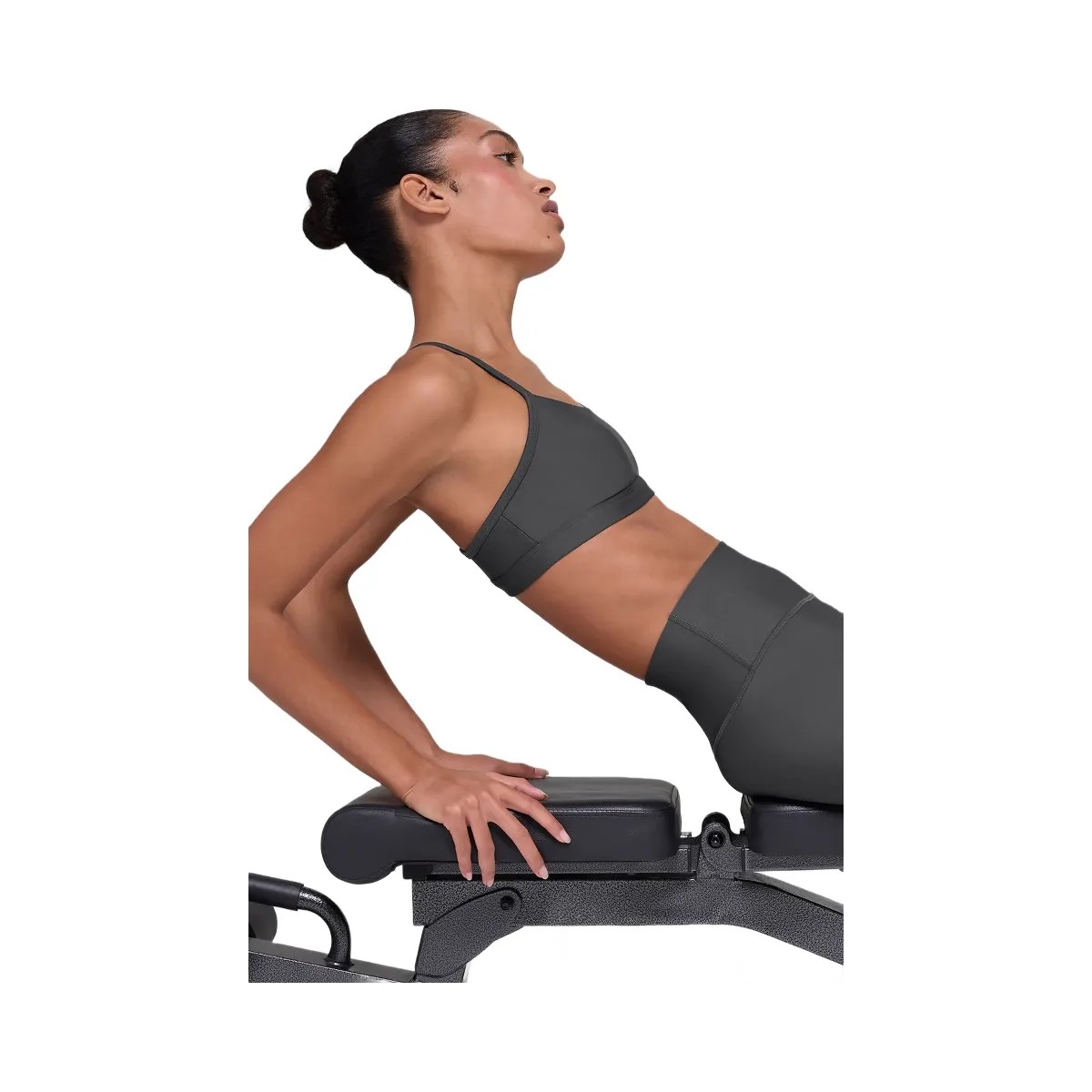 Alo Women's Airlift Intrigue Bra - Anthracite - HypeFly India View 4