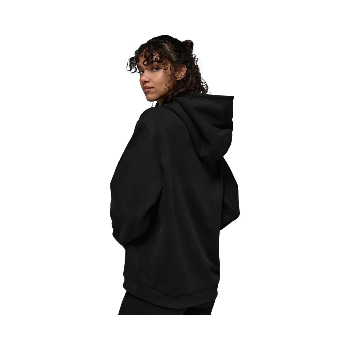 Alo Women's Renown Heavy Weight Hoodie - Black - HypeFly India View 3