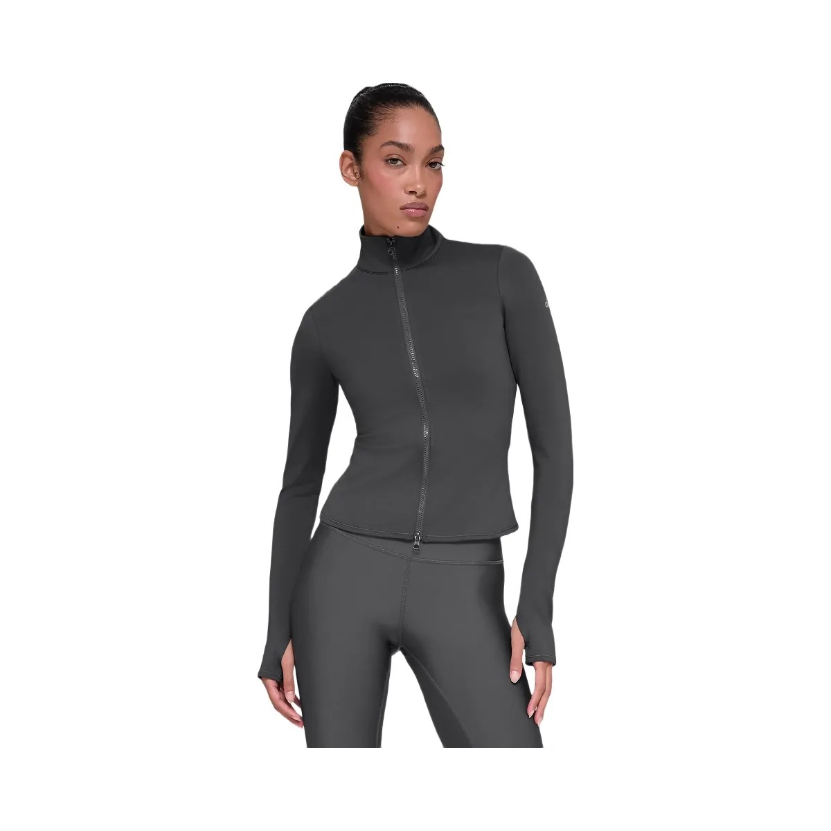 Alo Women's Airlift Winter Warm Radiant Full-Zip Jacket - Anthracite - HypeFly India View 1