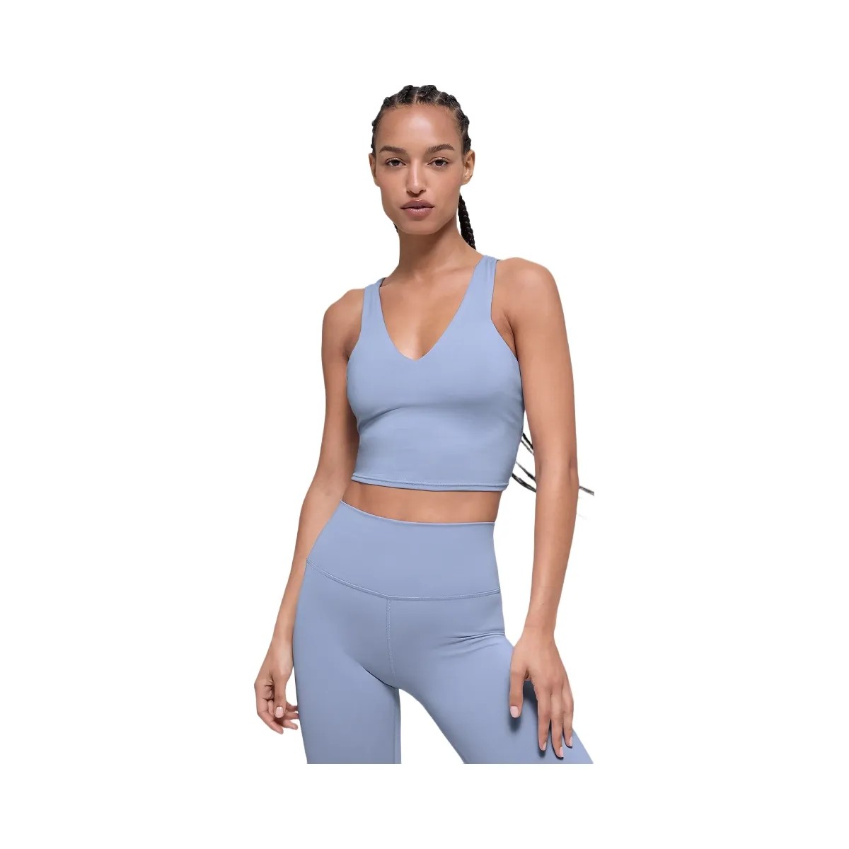 Alo Women's Airbrush Real Bra Tank - Winter Frost - HypeFly India View 1