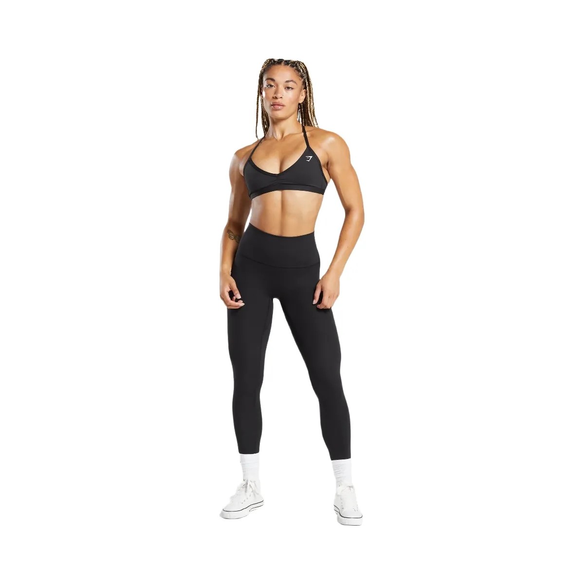 Gymshark Legacy Regular Leggings - Black - HypeFly India View 4