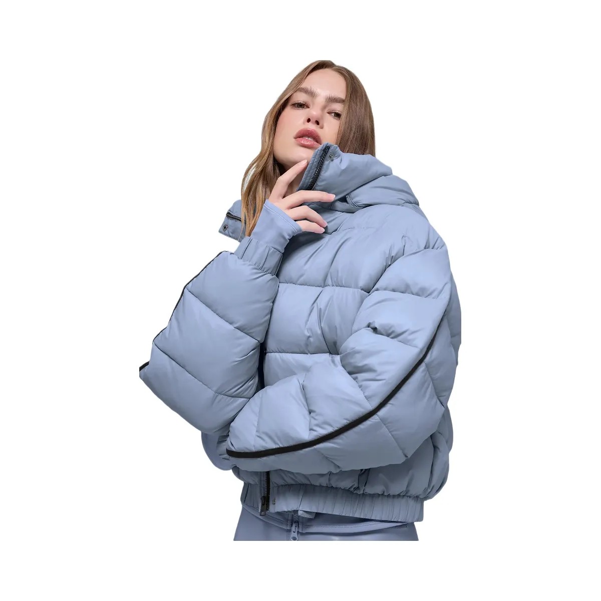 Alo Women's Aspen Love Puffer Jacket - Winter Frost - HypeFly India View 5