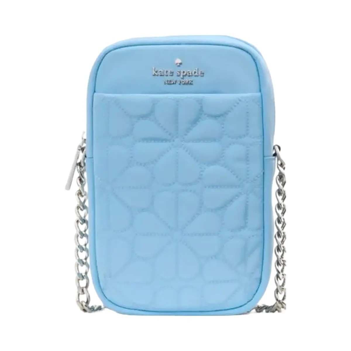 Kate Spade Flower Quilted Fabric Phone Crossbody Montauk Blue - HypeFly India View 1