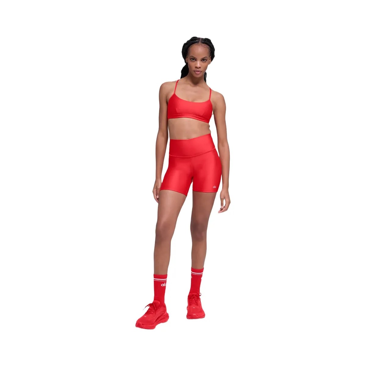 Alo Women's Airlift Intrigue Bra - Bright Red - HypeFly India View 4
