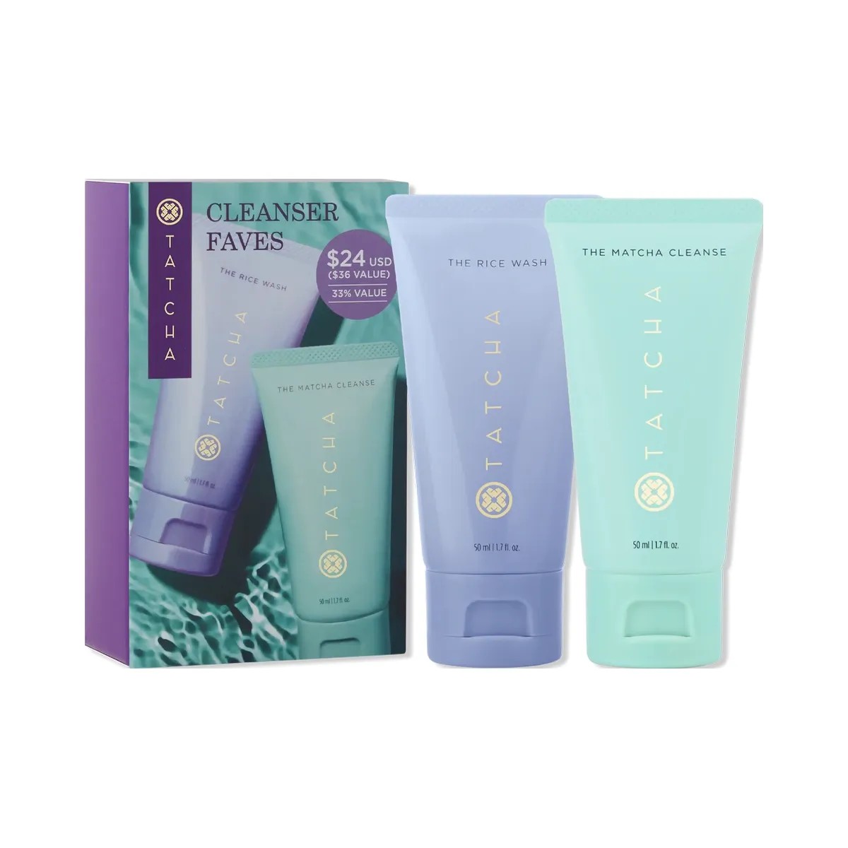 TATCHA Cleanser Favorites: Rice Wash & Matcha Cleanser Value Set - HypeFly India View 4