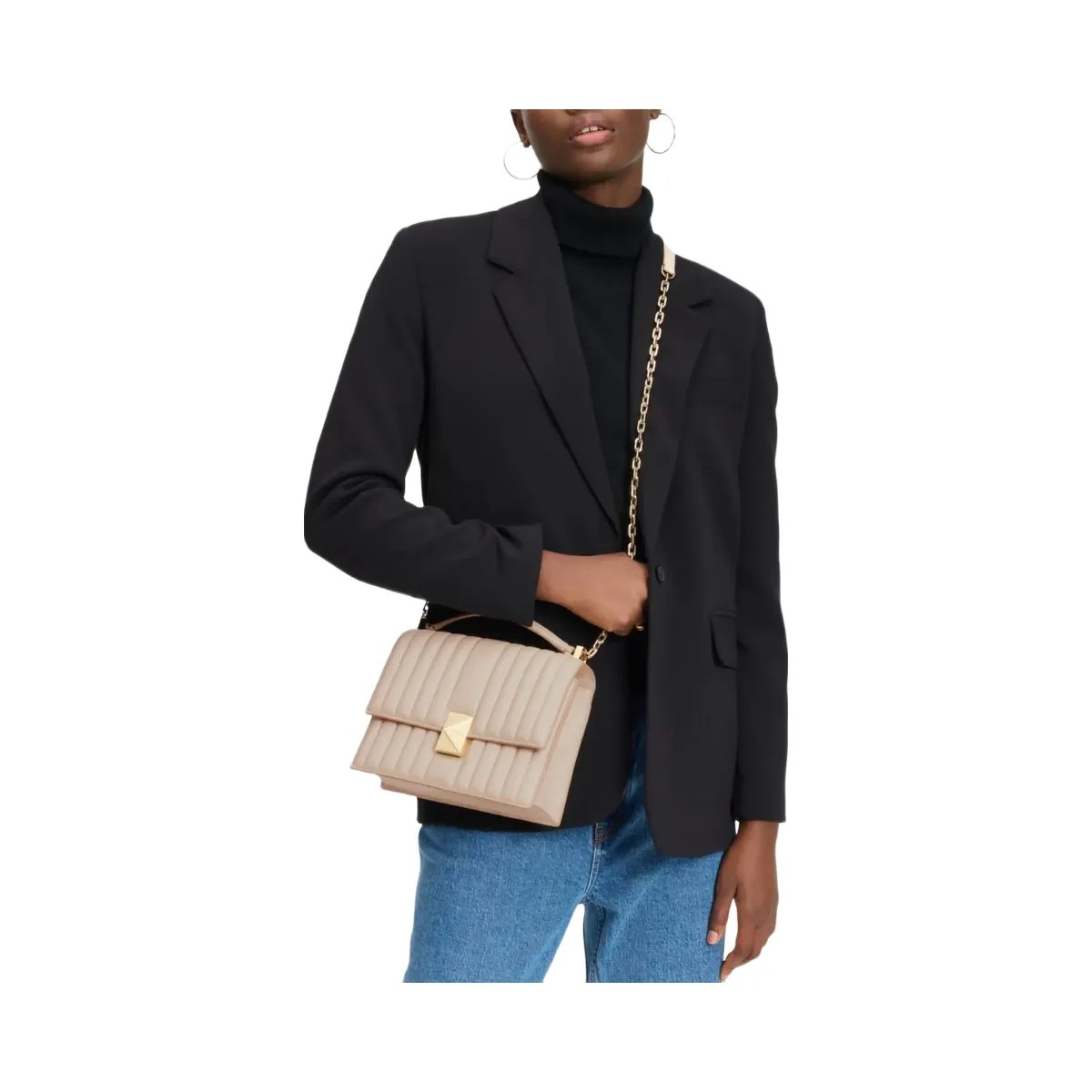 Kate Spade Deco Quilted Chain Shoulder Bag Milk Glass - HypeFly India View 3