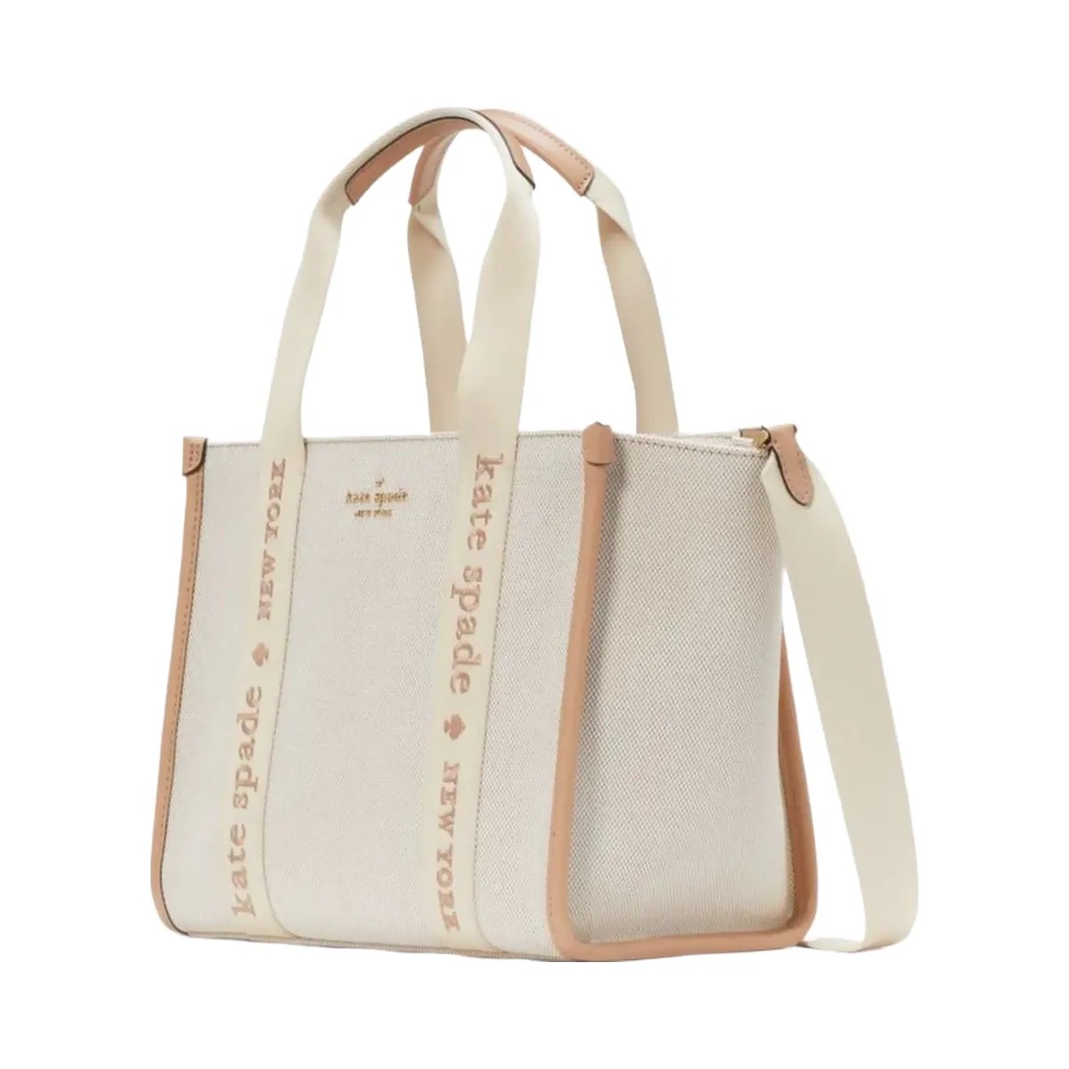 Kate Spade Kip Canvas Small Tote Light Fawn Multi - HypeFly India View 3