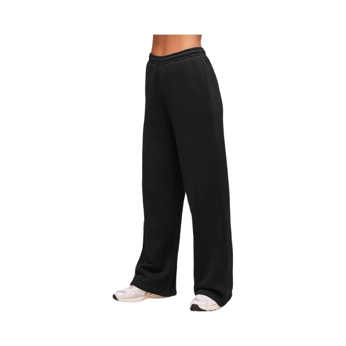Gymshark Rest Day Sweats 2.0 Wide Leg Jogger - Black - HypeFly India View 6
