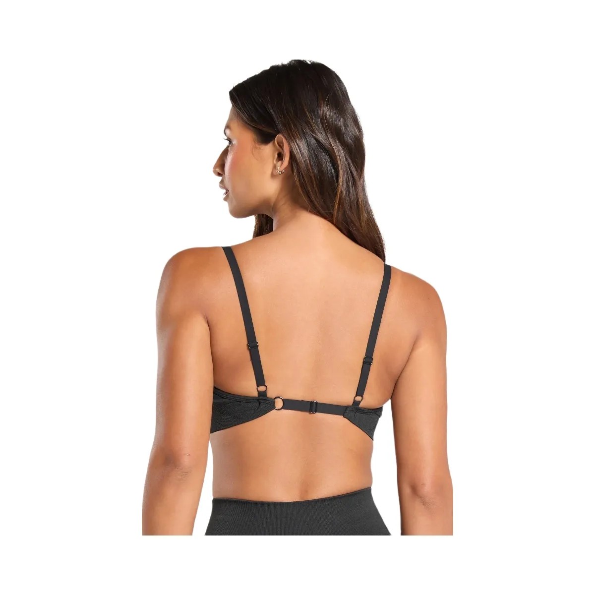 Gymshark Vital Sports Bra - Black Marl - HypeFly India View 2