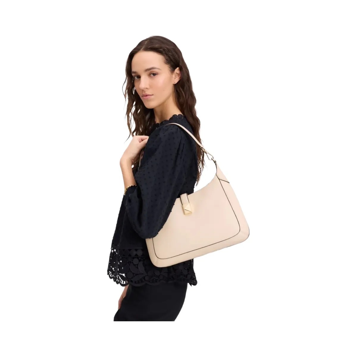 Kate Spade Deco Hobo Bag Milk Glass - HypeFly India View 3