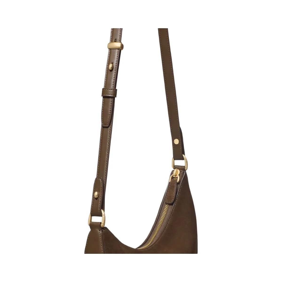 Kate Spade Duo Suede Crossbody Burnt Sage - HypeFly India View 1