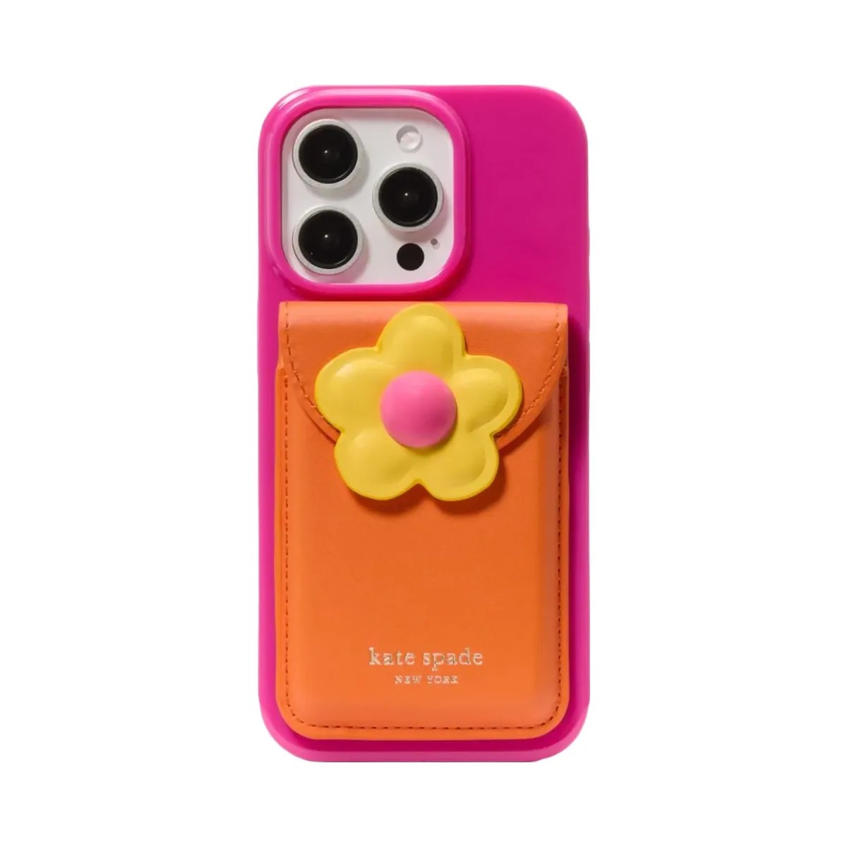 Kate Spade Floral Wallet iPhone 16 Pro Case Pink Multi - HypeFly India View 3