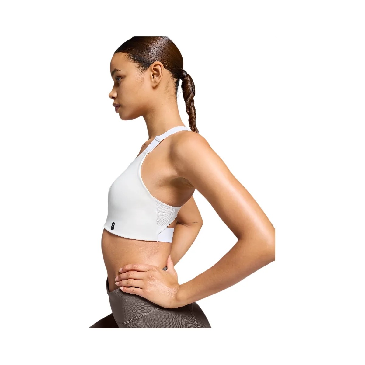 On Performance Flex Bra Undyed-White - HypeFly India View 4